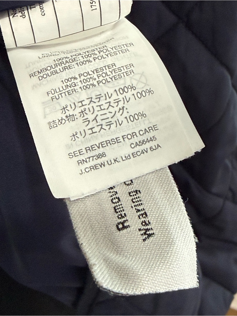 Crew cuts 10 Quilted Navy Sleeveless Vest w Pockets 706 - Picture 6 of 6